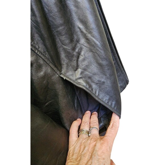 Knoles & Carter Lambskin Black Leather Jacket Size Medium Buttery Soft - Picture 4 of 12